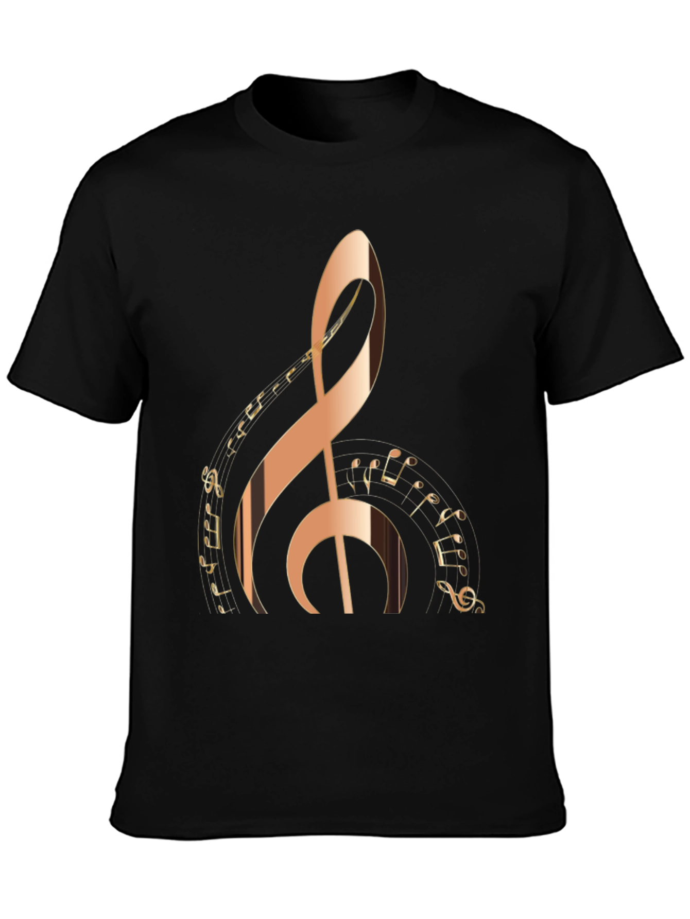 Treble Clef Music Notes Graphic T-Shirt