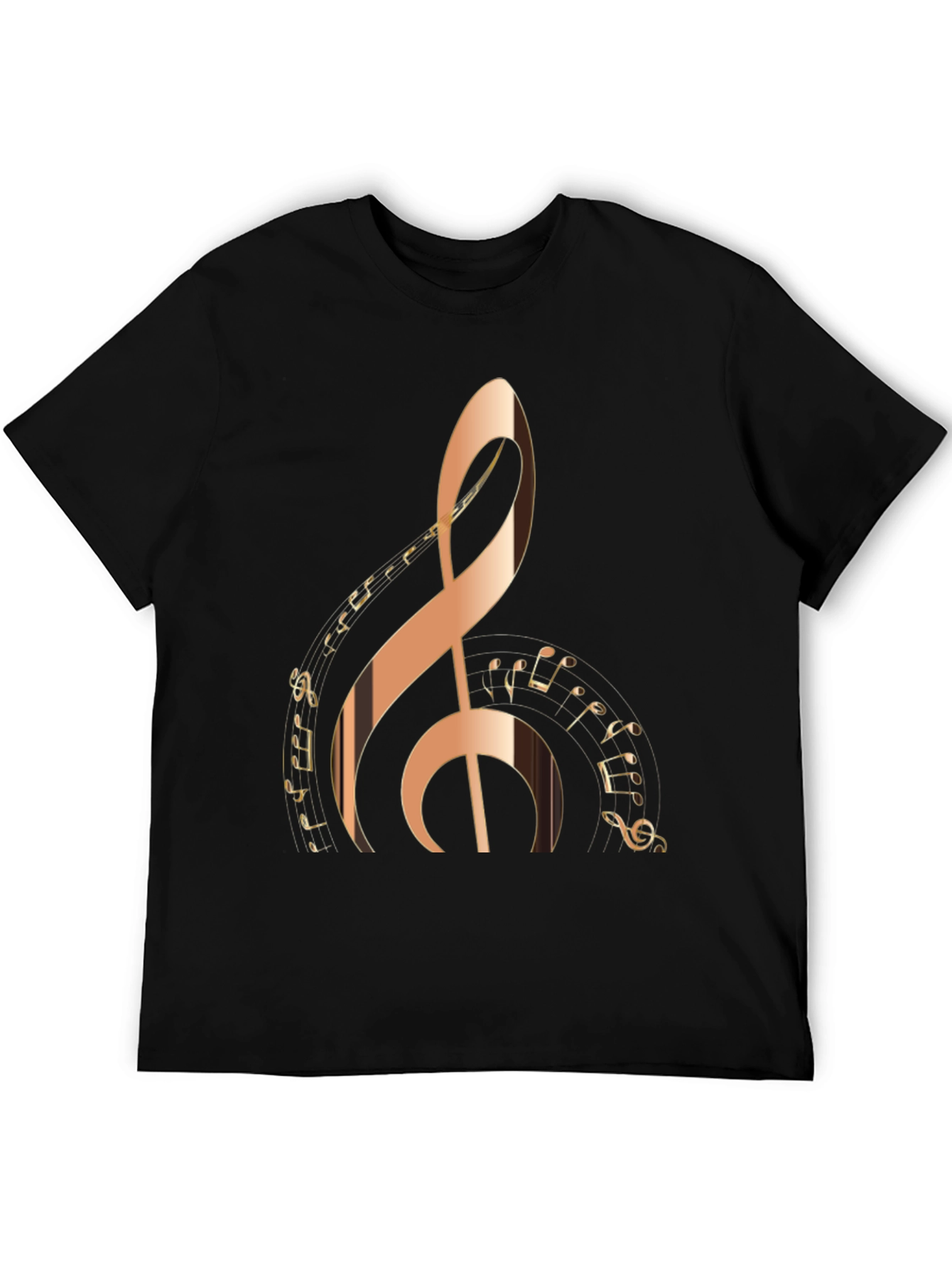 Treble Clef Music Notes Graphic T-Shirt