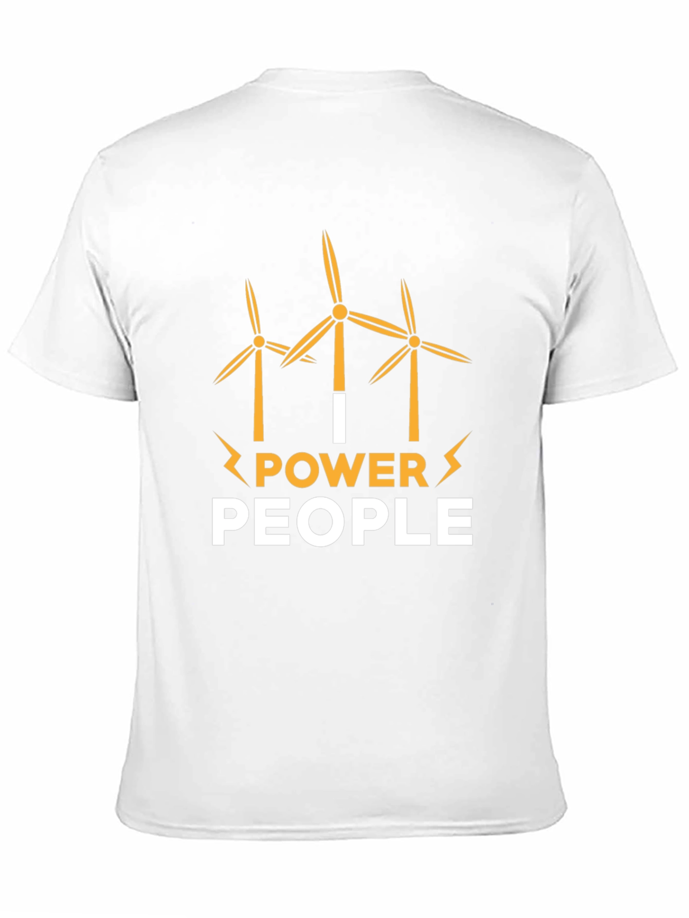 I Power People Wind Turbine Graphic T-Shirt