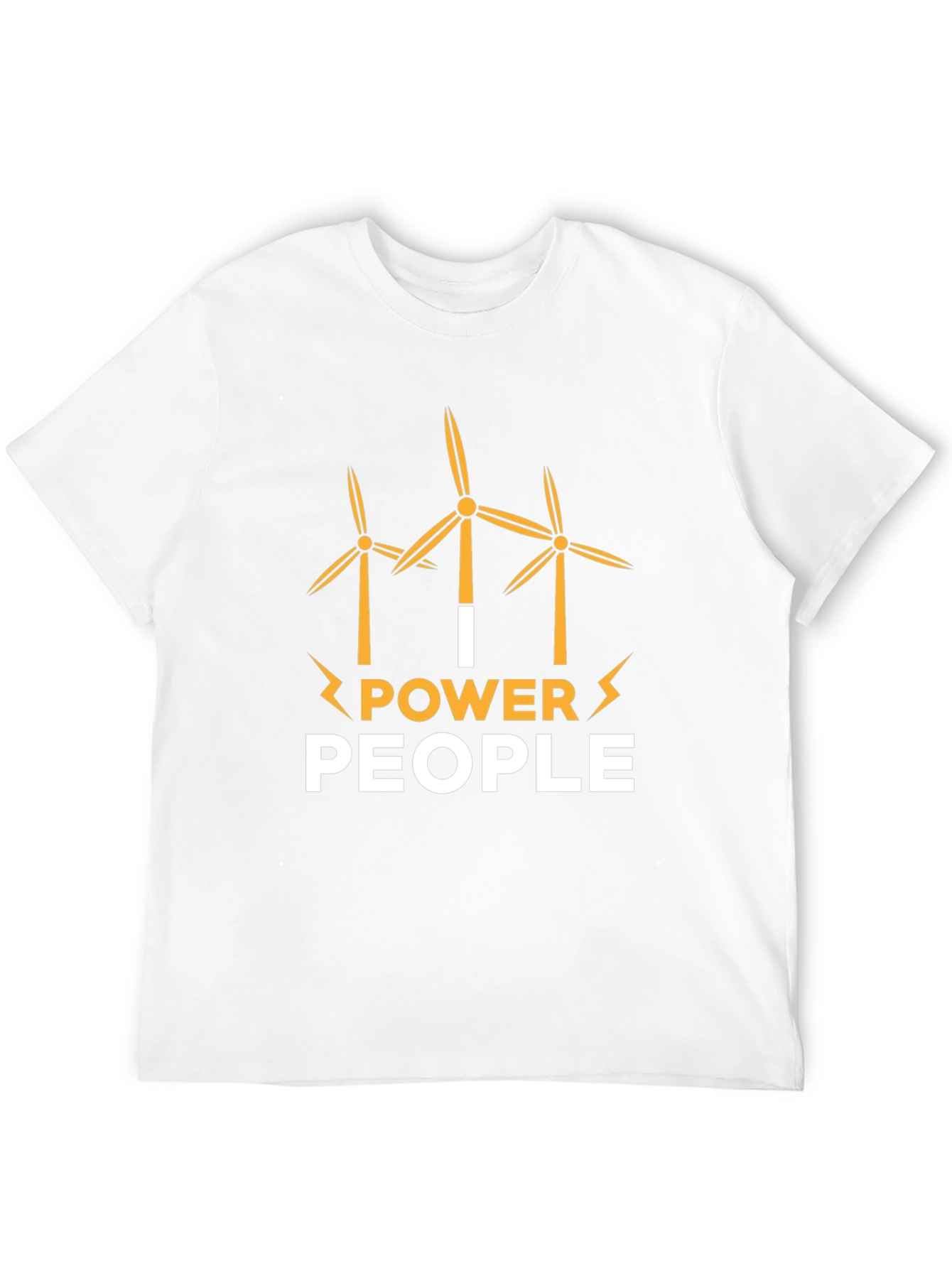 I Power People Wind Turbine Graphic T-Shirt