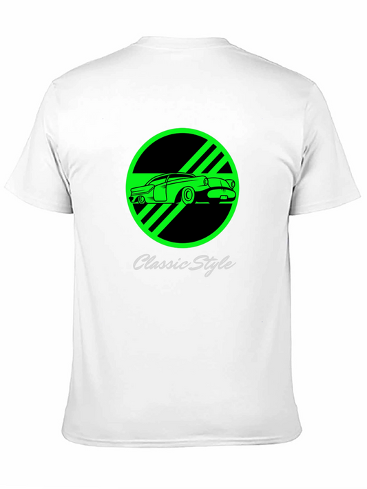 Classic Style Car Graphic Tee - Black