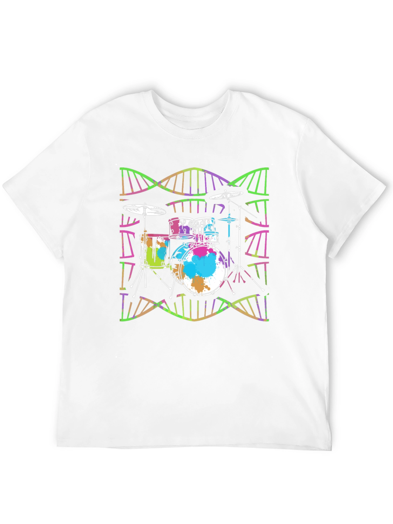 Drum Kit DNA Black T-Shirt