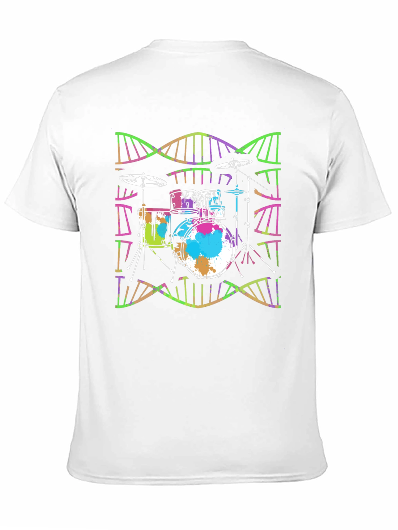 Drum Kit DNA Black T-Shirt