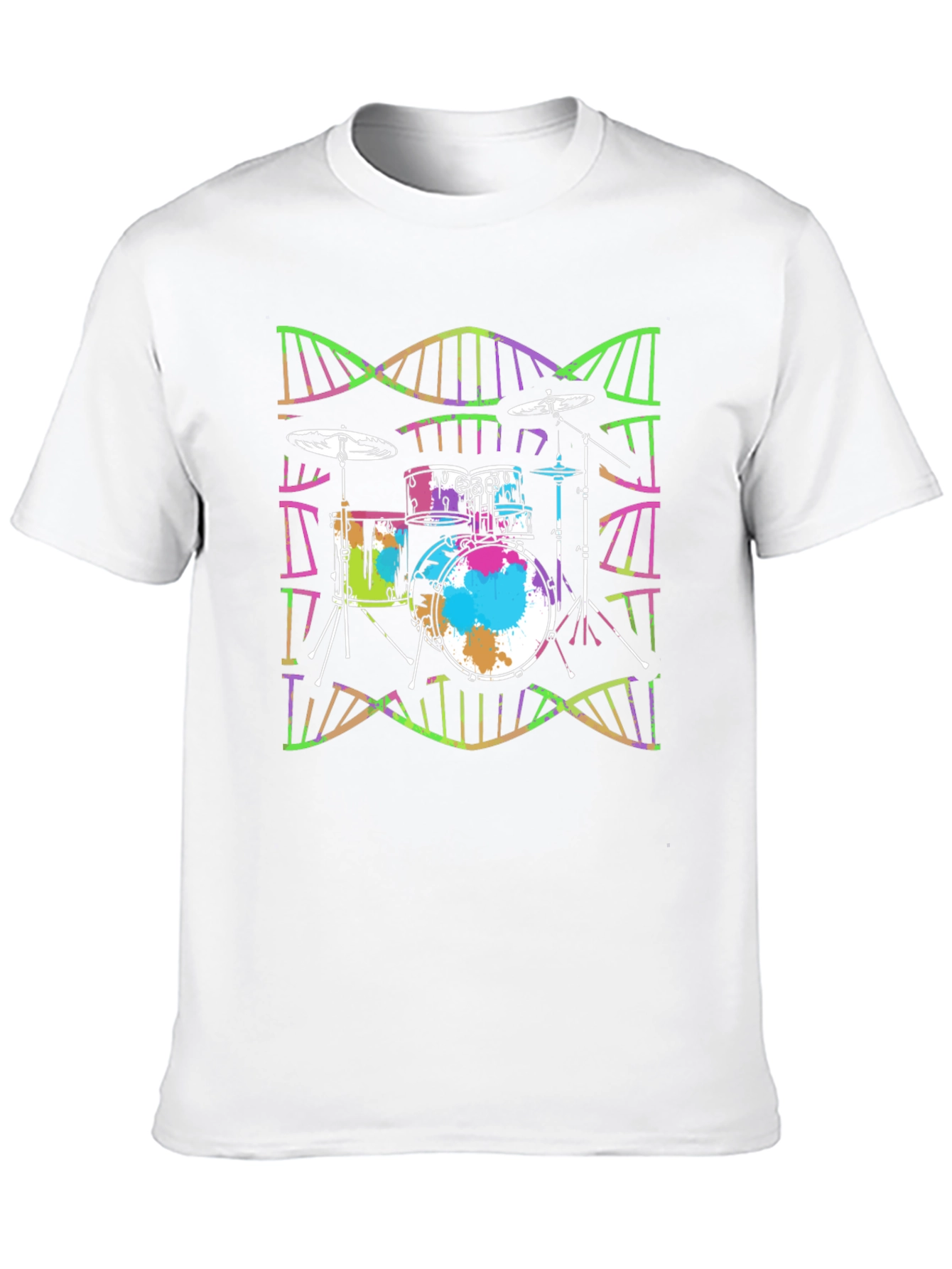 Drum Kit DNA Black T-Shirt