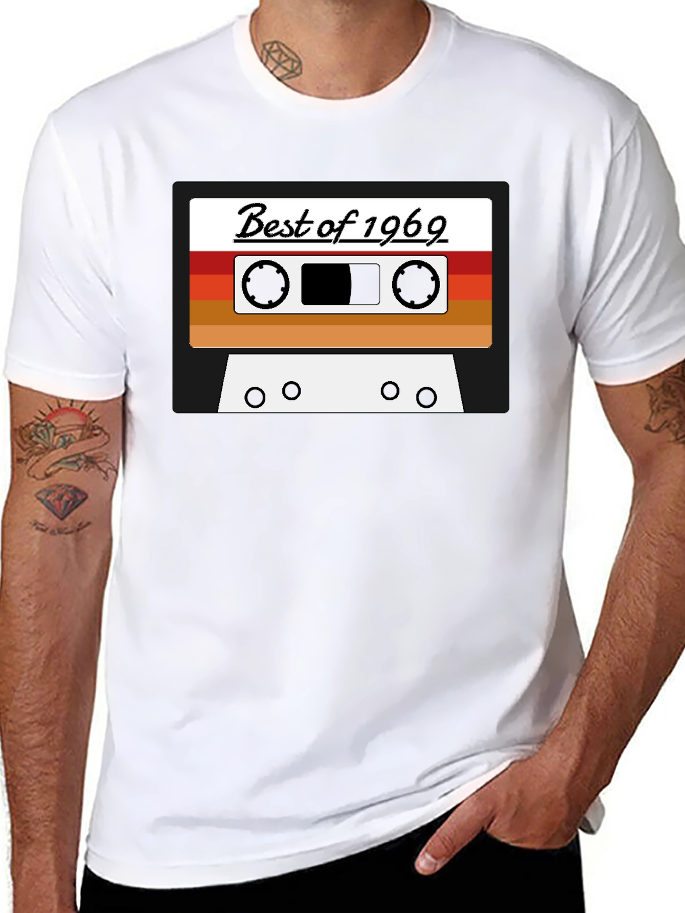 Retro Cassette Tape Best of 1969 Graphic T-Shirt