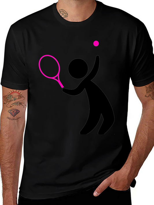Tennis Player Graphic Tee - Serve Up Style