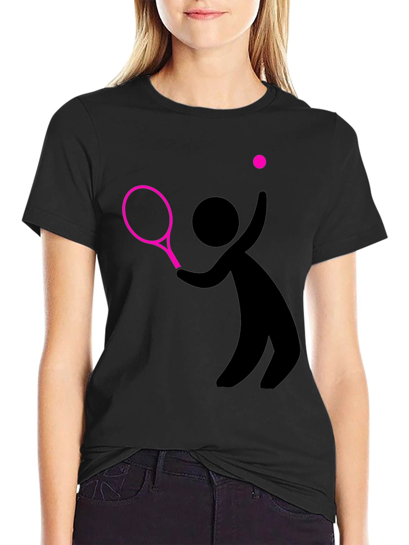 Tennis Player Graphic Tee - Serve Up Style