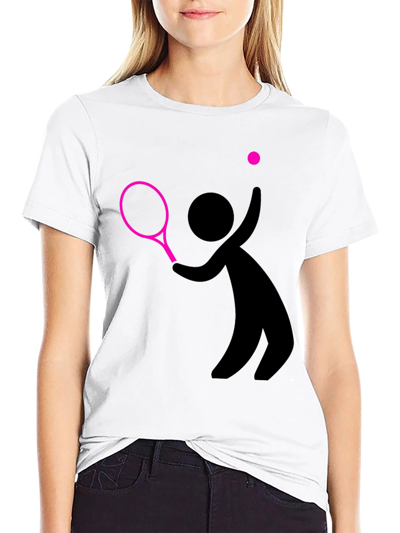 Tennis Player Graphic Tee - Serve Up Style