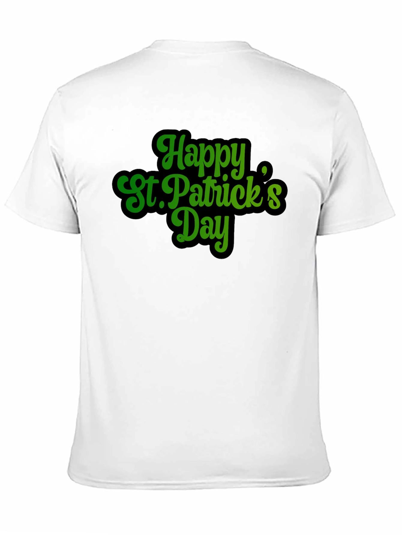 Happy St. Patricks Day Black T-Shirt
