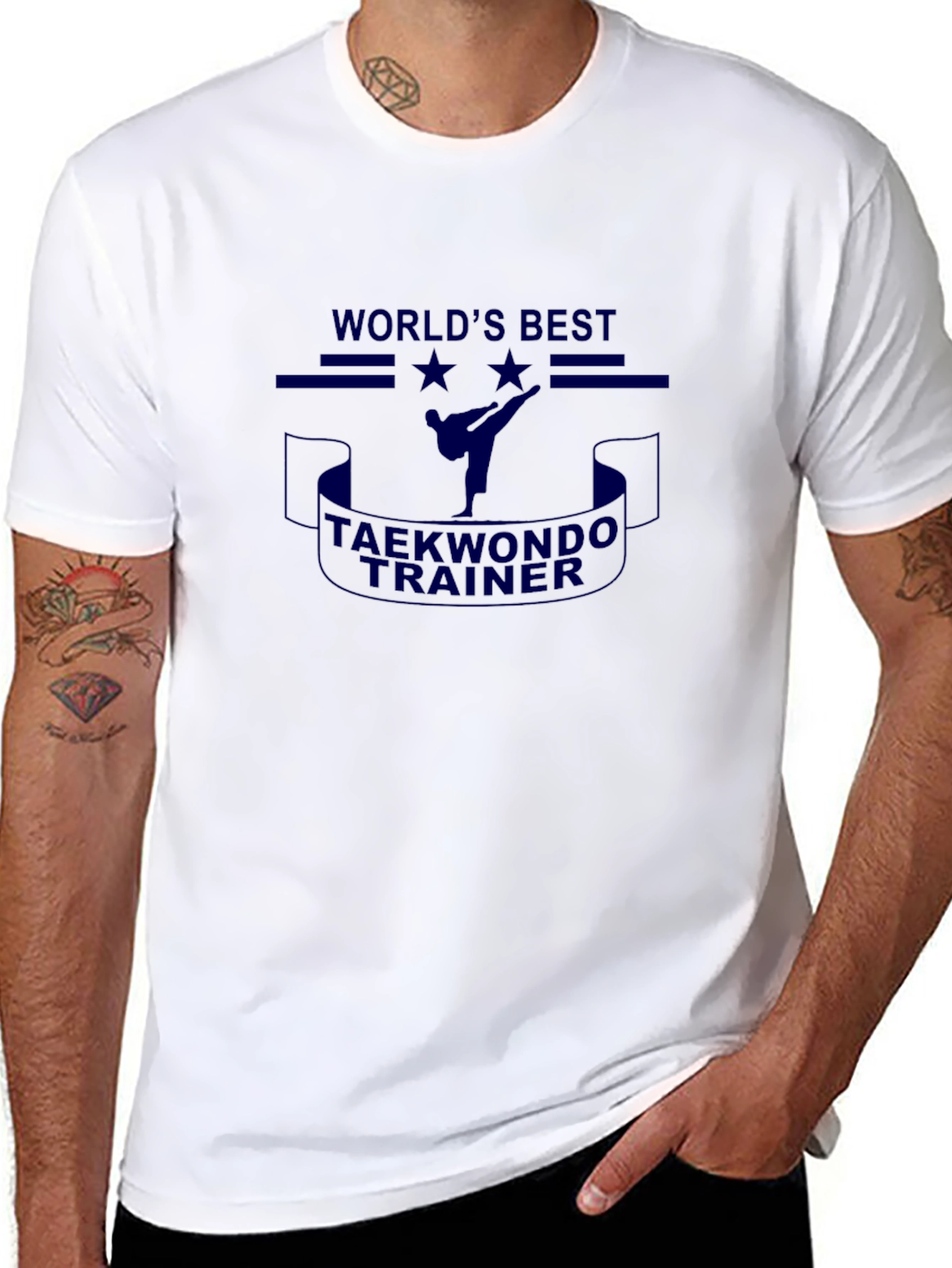 Worlds Best Taekwondo Trainer Black T-Shirt
