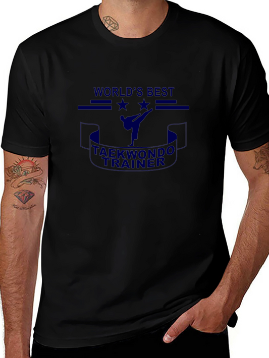 Worlds Best Taekwondo Trainer Black T-Shirt