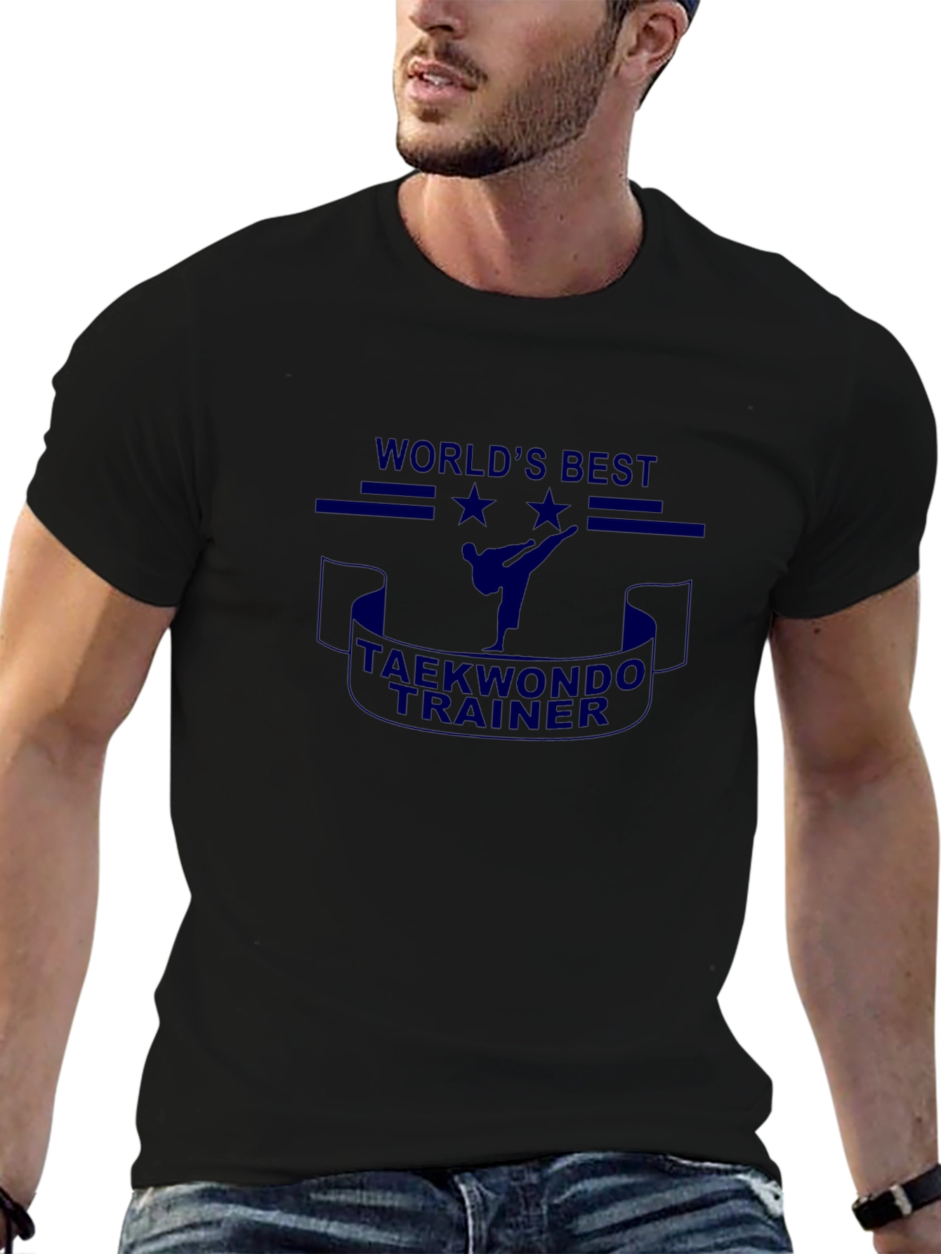 Worlds Best Taekwondo Trainer Black T-Shirt