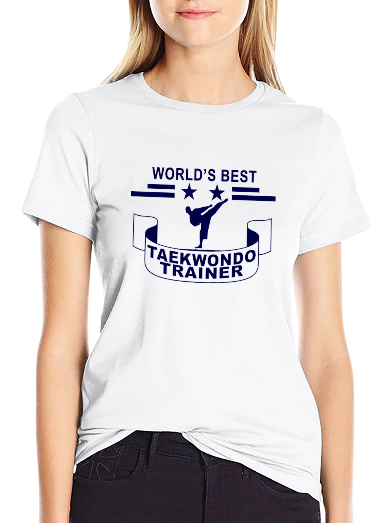 Worlds Best Taekwondo Trainer Black T-Shirt