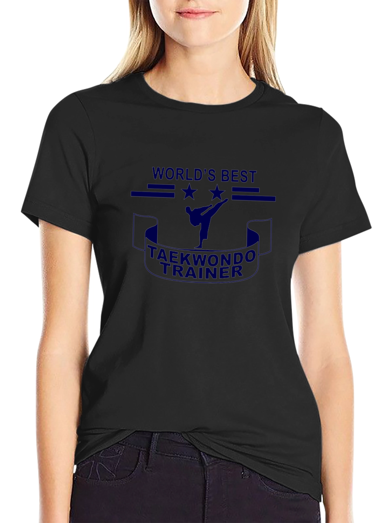 Worlds Best Taekwondo Trainer Black T-Shirt