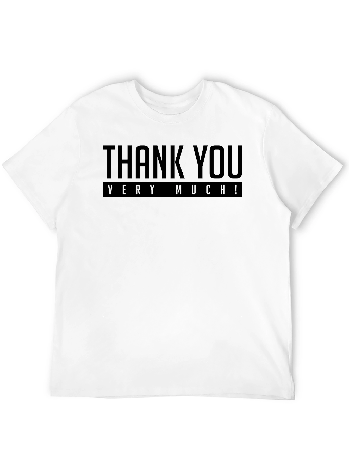 Thank You Very Much! Black Graphic Tee