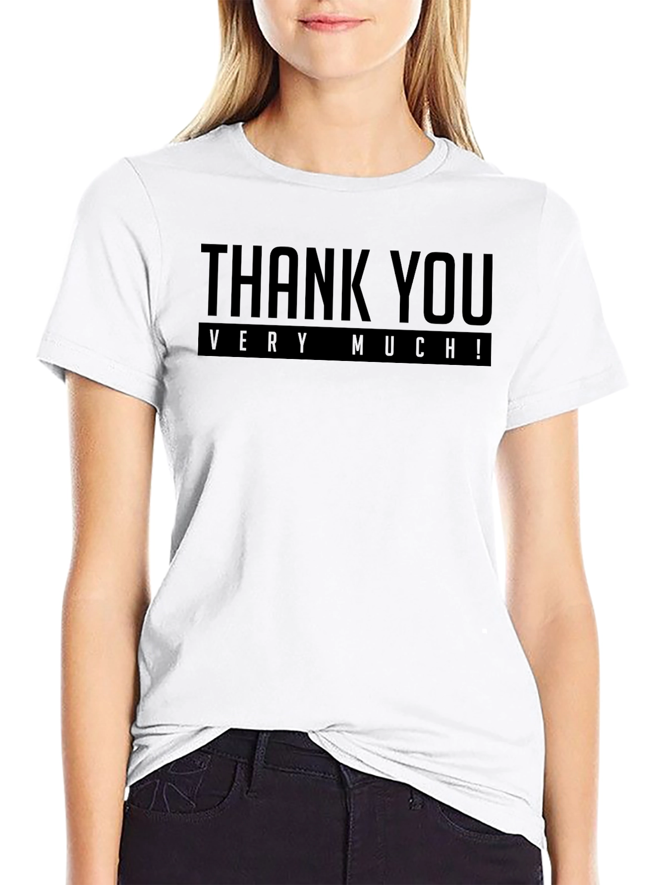 Thank You Very Much! Black Graphic Tee