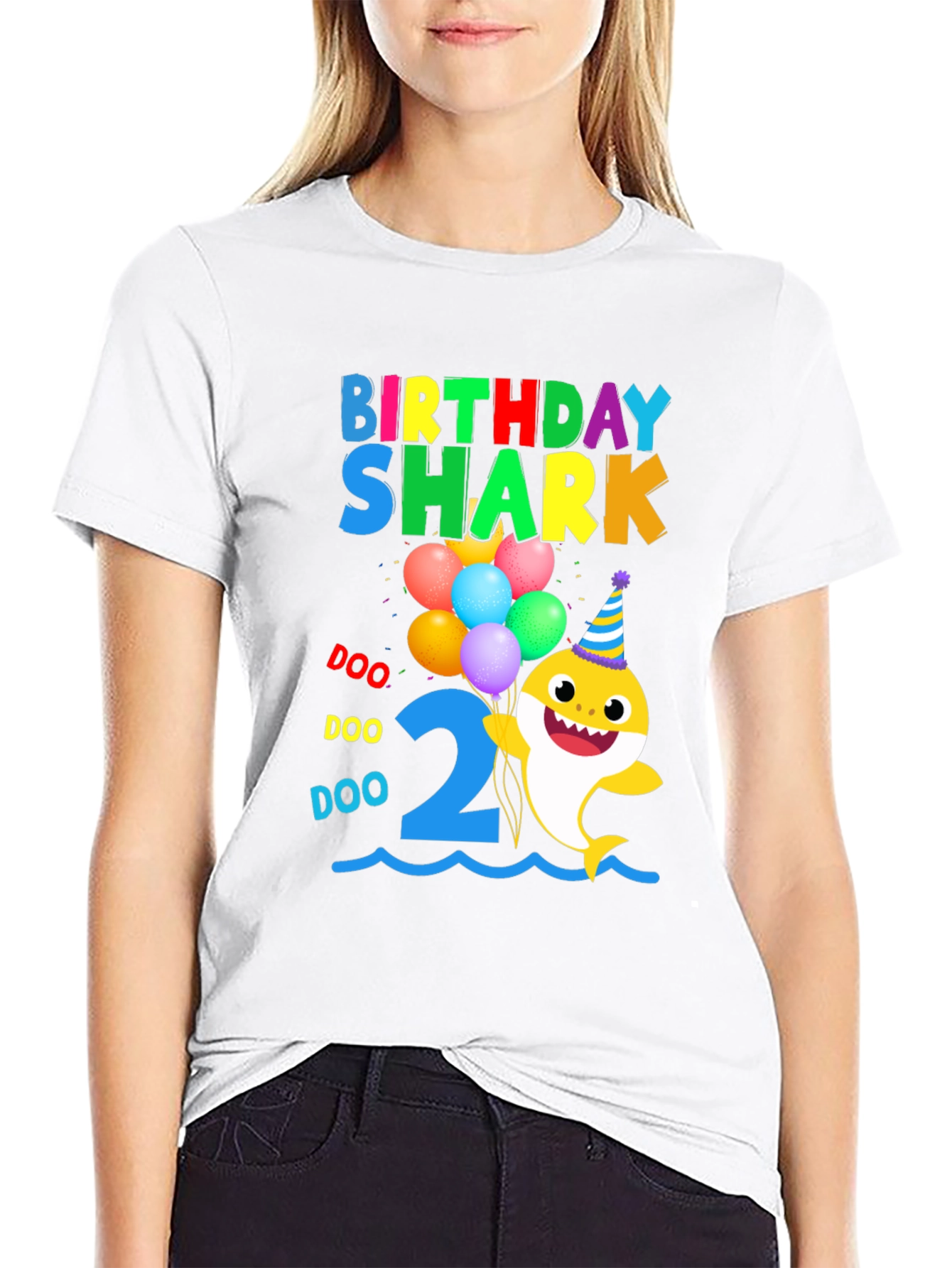 Birthday Shark 2nd Birthday T-Shirt