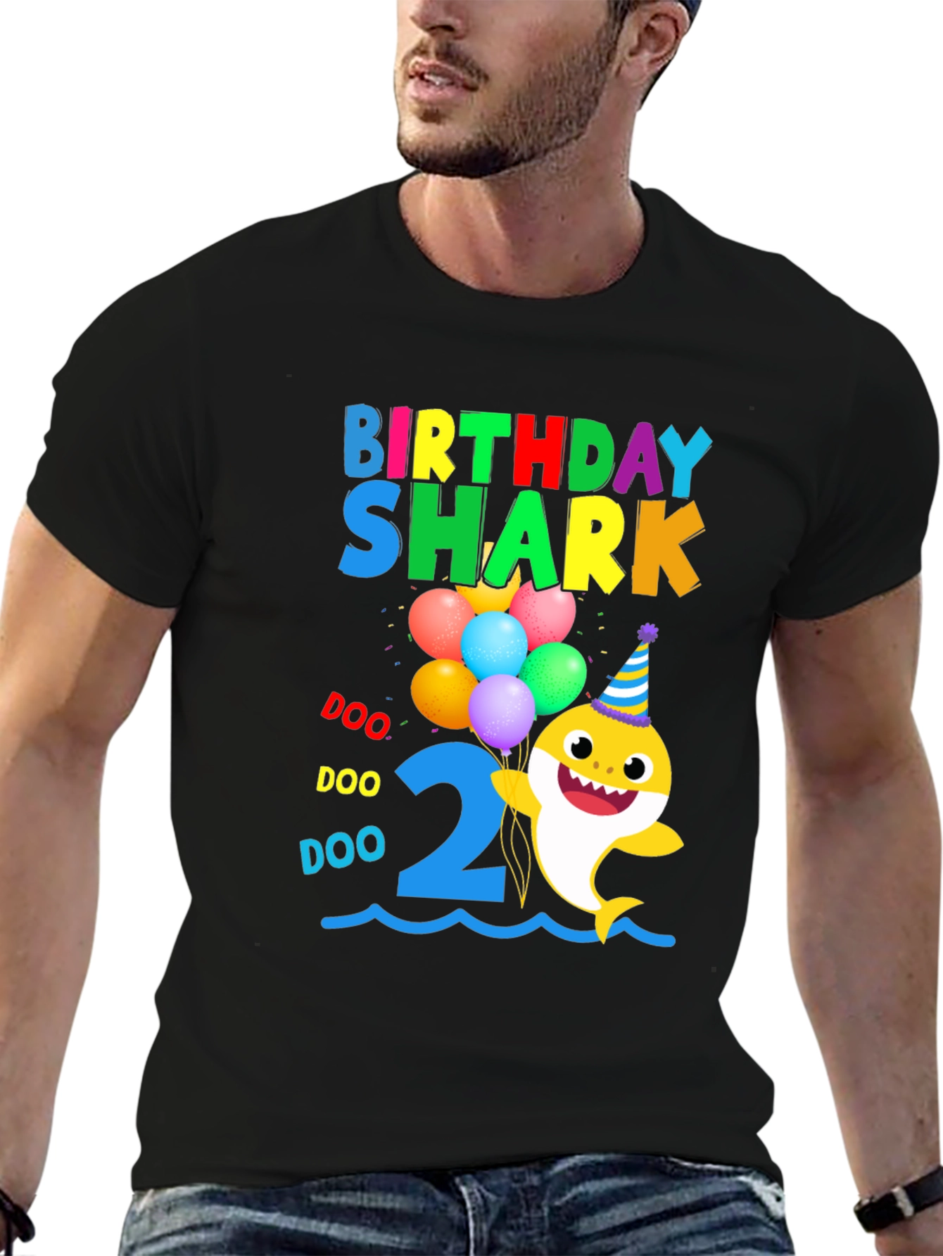 Birthday Shark 2nd Birthday T-Shirt