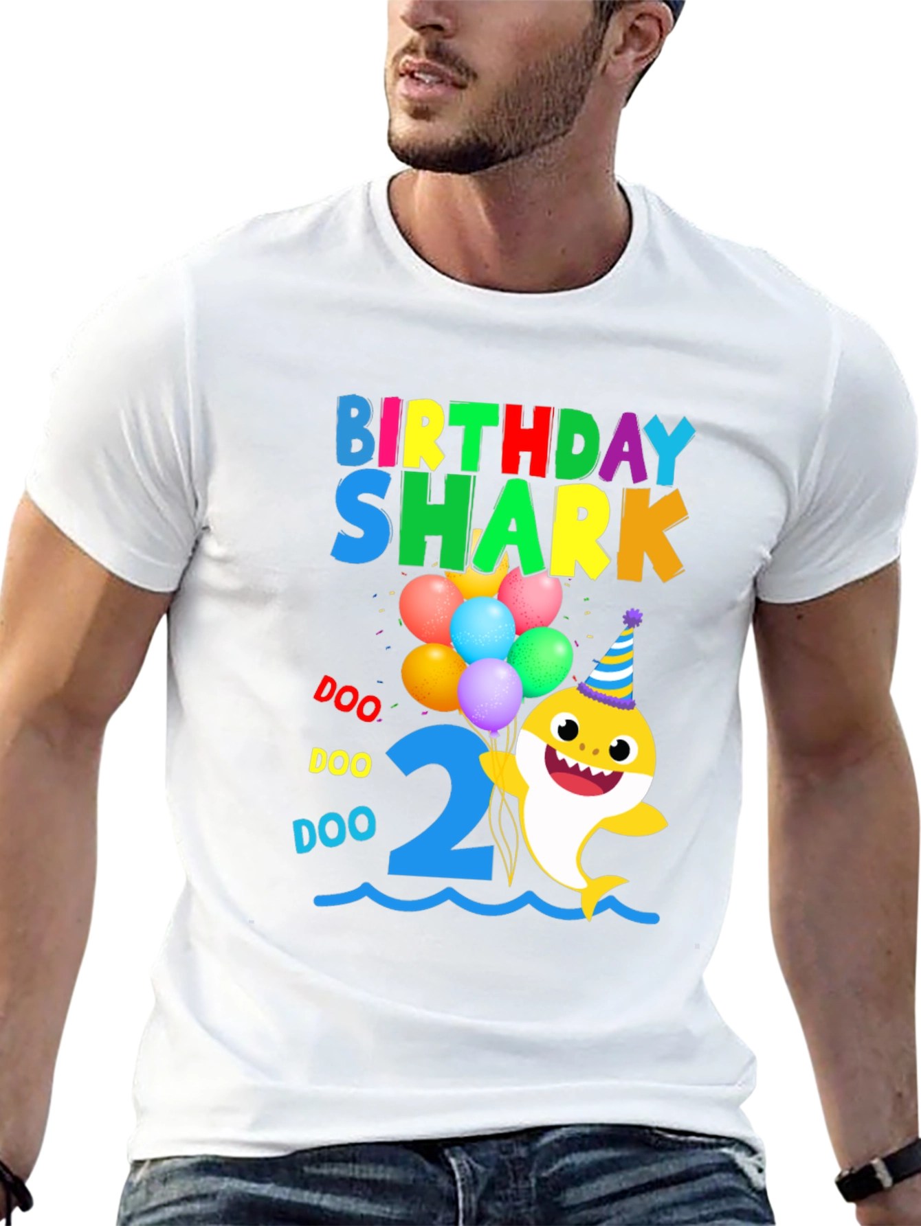 Birthday Shark 2nd Birthday T-Shirt