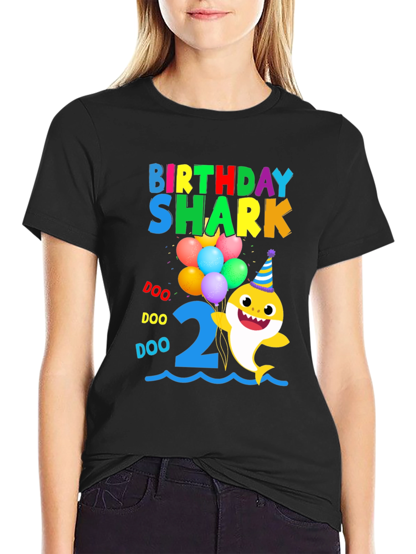 Birthday Shark 2nd Birthday T-Shirt