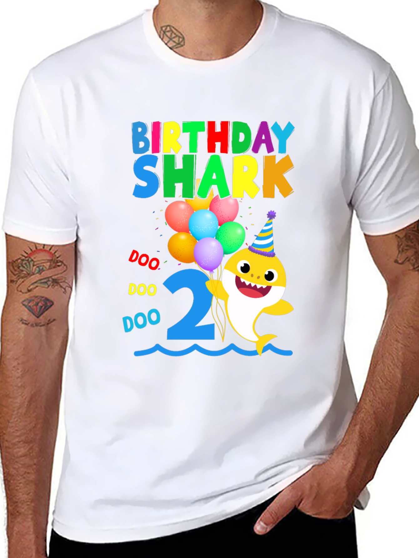 Birthday Shark 2nd Birthday T-Shirt