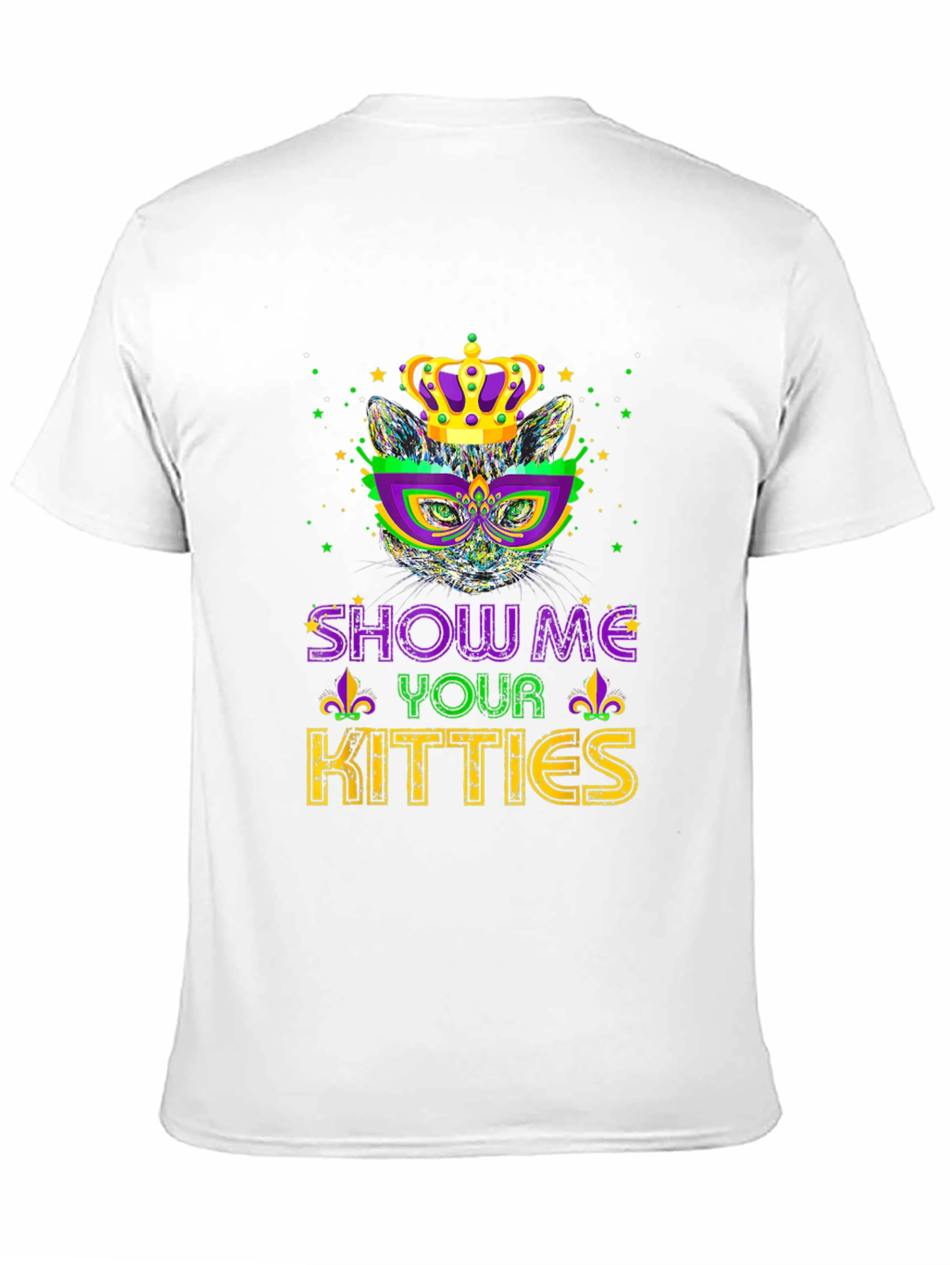 Mardi Gras Cat Tee - Show Me Your Kitties