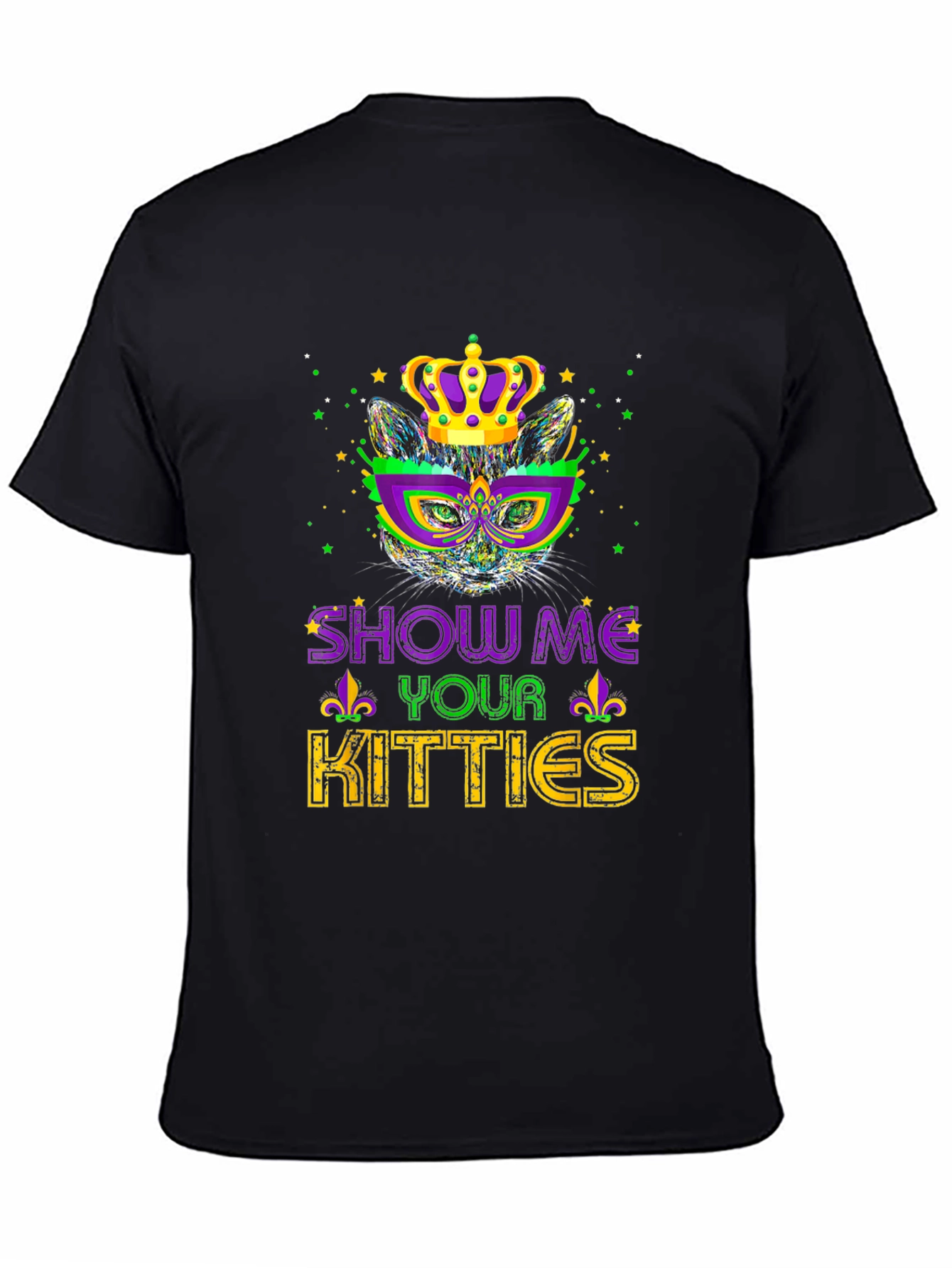 Mardi Gras Cat Tee - Show Me Your Kitties