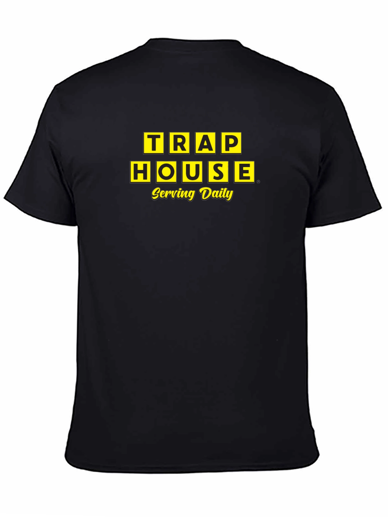 Trap House Serving Daily Black T-Shirt