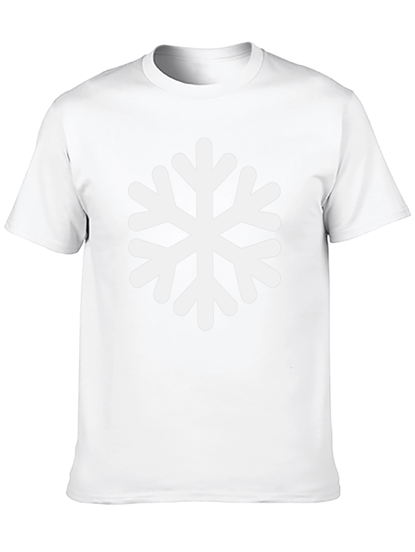 Snowflake Graphic Black T-Shirt - Winter Holiday Tee