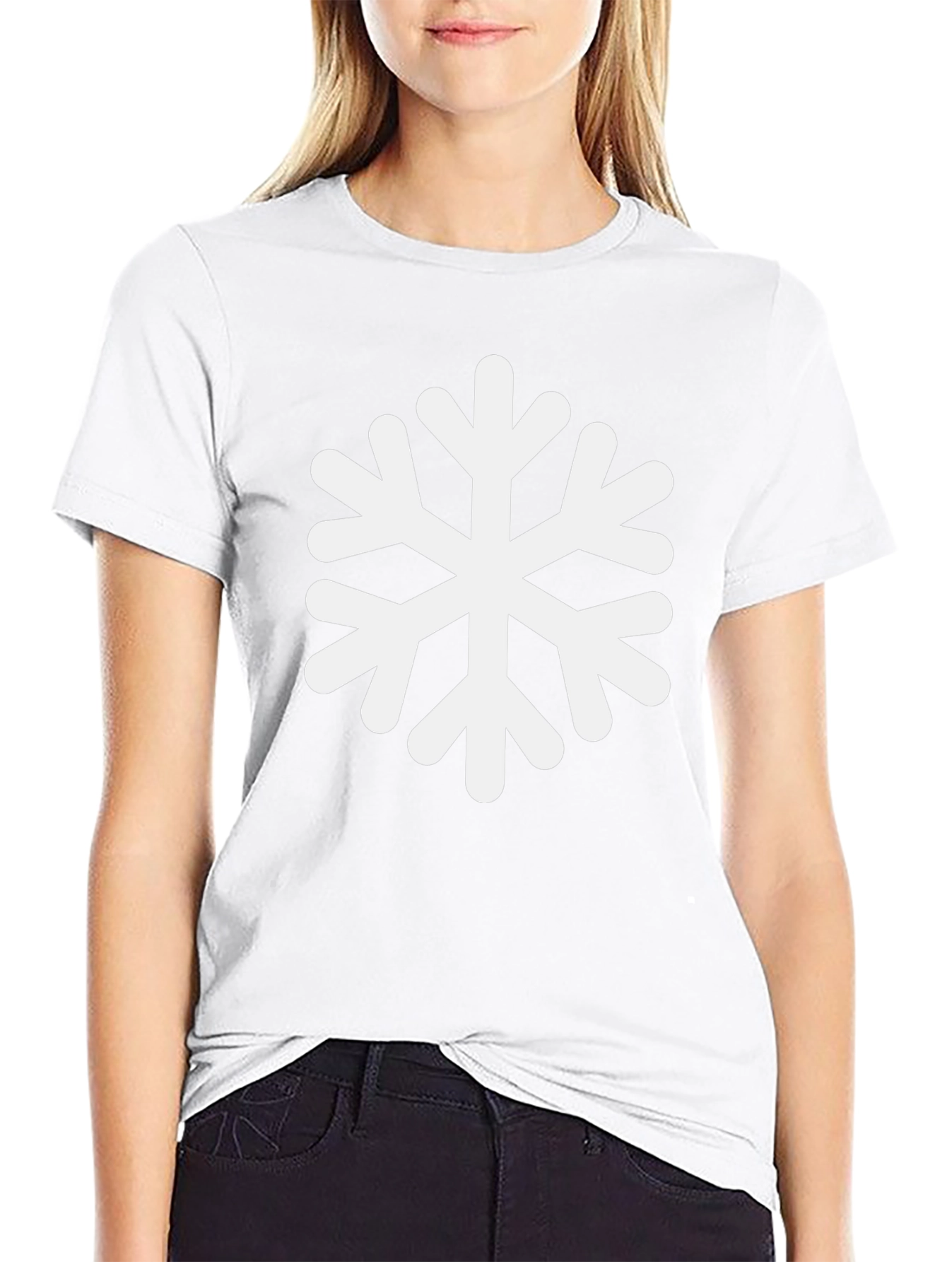 Snowflake Graphic Black T-Shirt - Winter Holiday Tee
