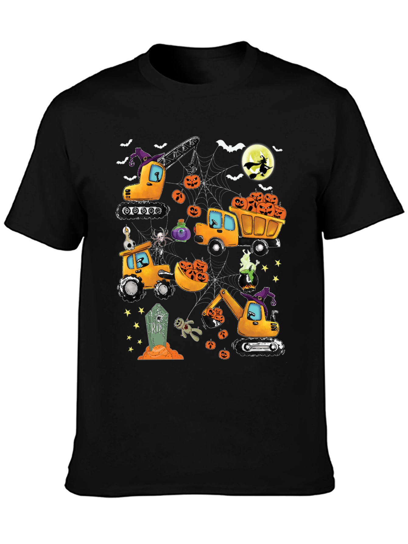 Halloween Construction Truck T-Shirt