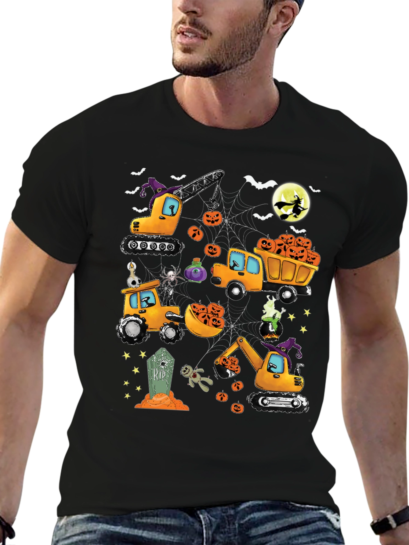 Halloween Construction Truck T-Shirt