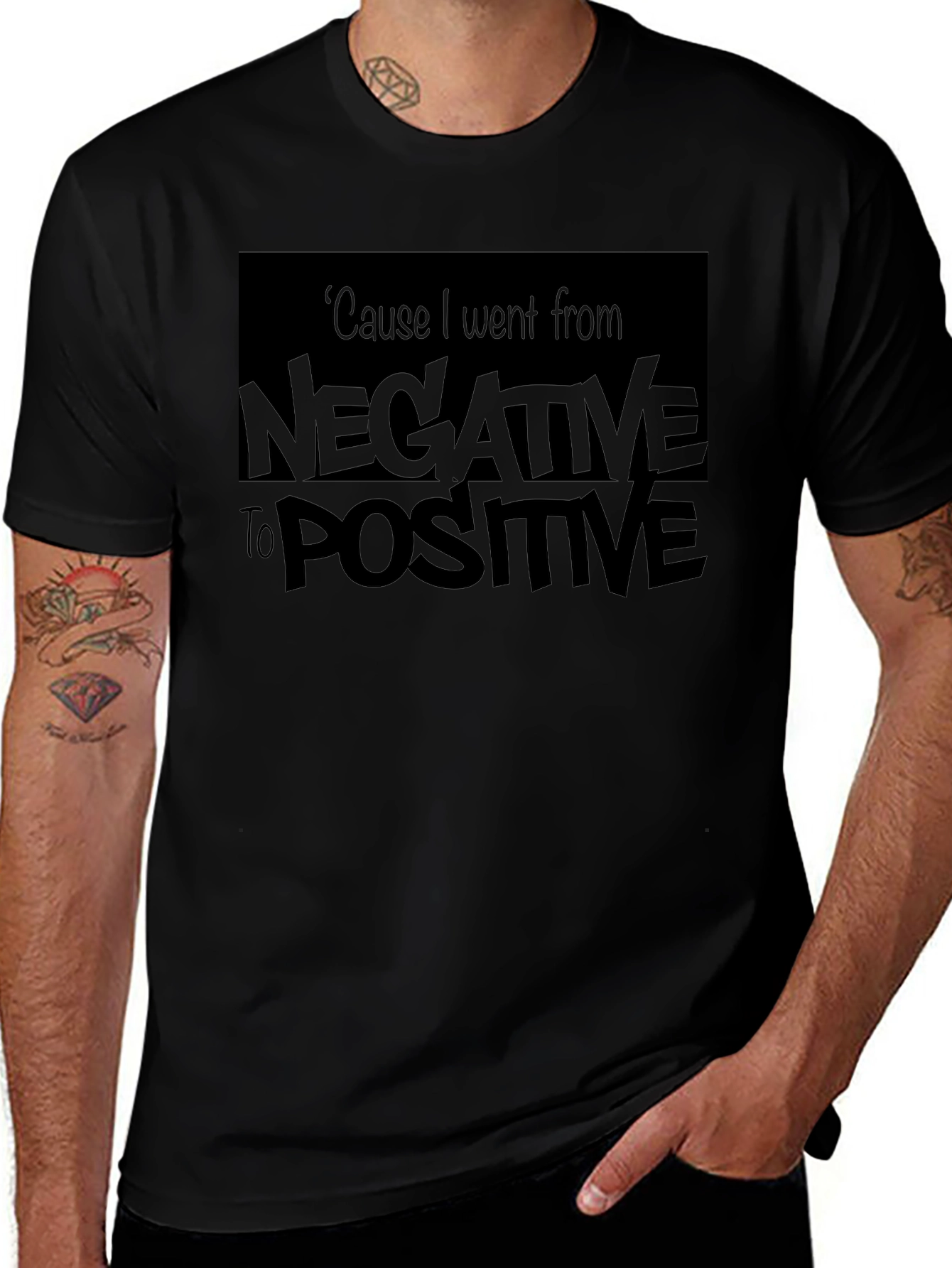 Negative to Positive Graphic T-Shirt