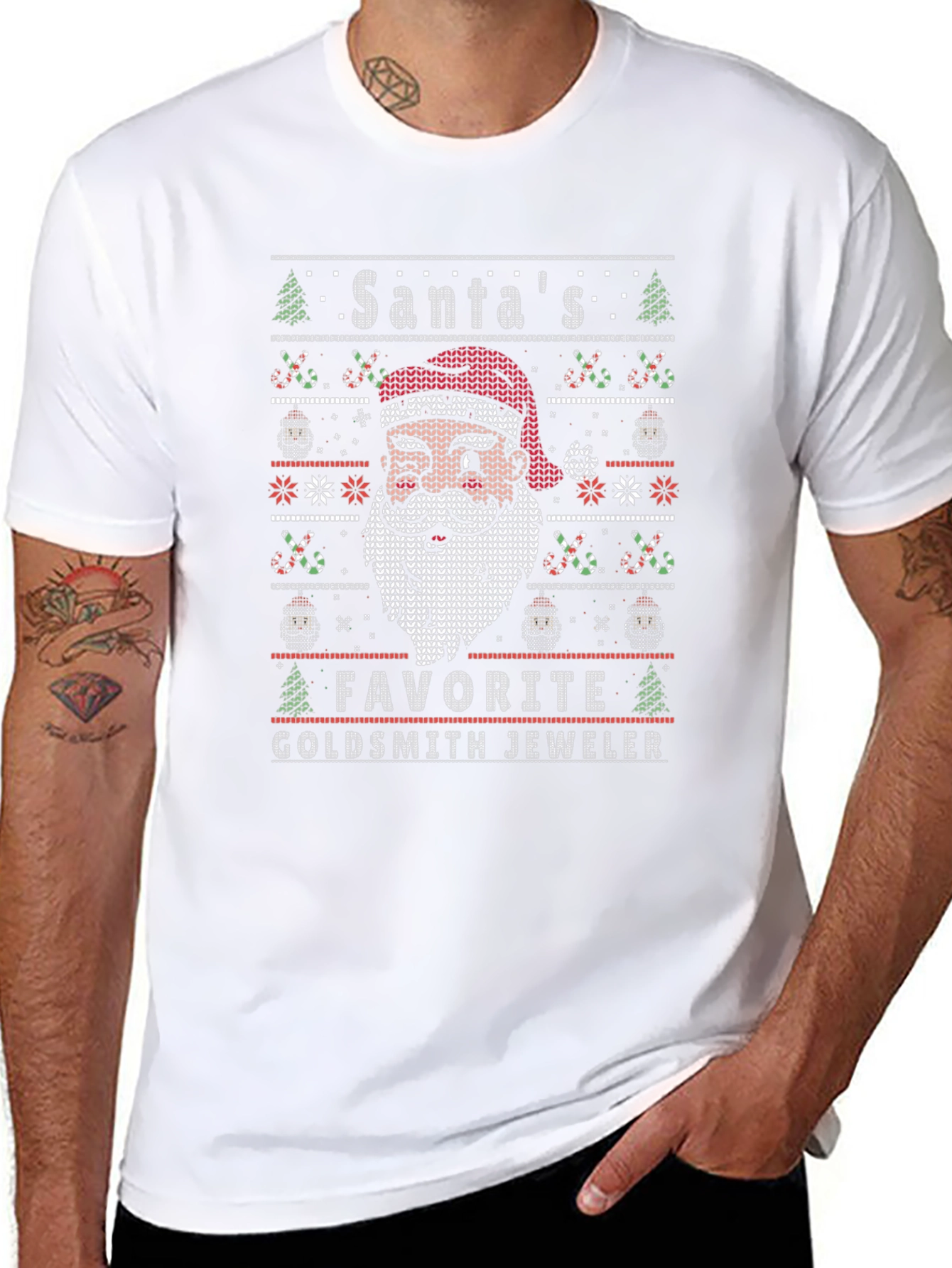 Santas Favorite Goldsmith Jeweler Christmas T-Shirt