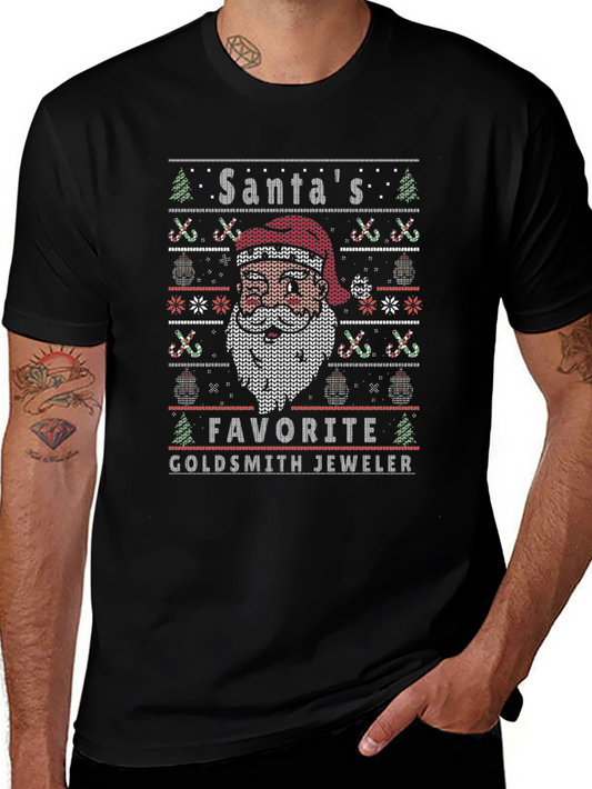 Santas Favorite Goldsmith Jeweler Christmas T-Shirt
