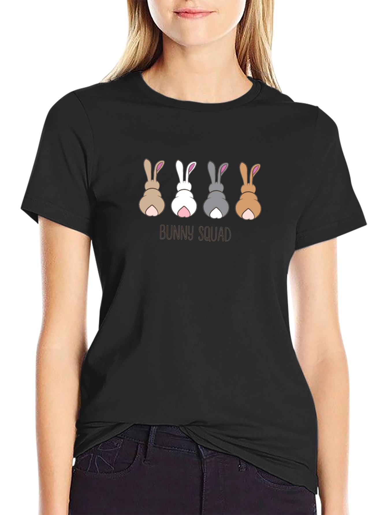 Bunny Squad Graphic Tee - Cute Easter T-Shirt