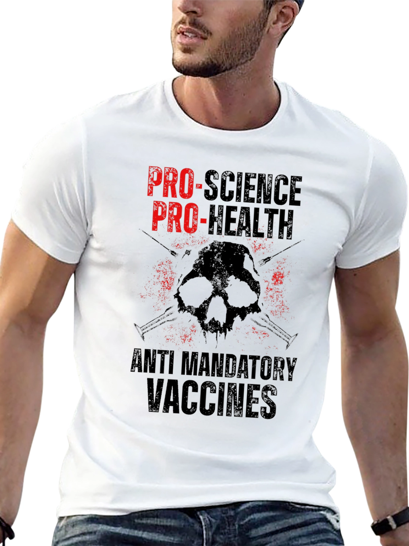 Pro-Science Pro-Health Anti-Mandatory Vaccines Graphic Tee