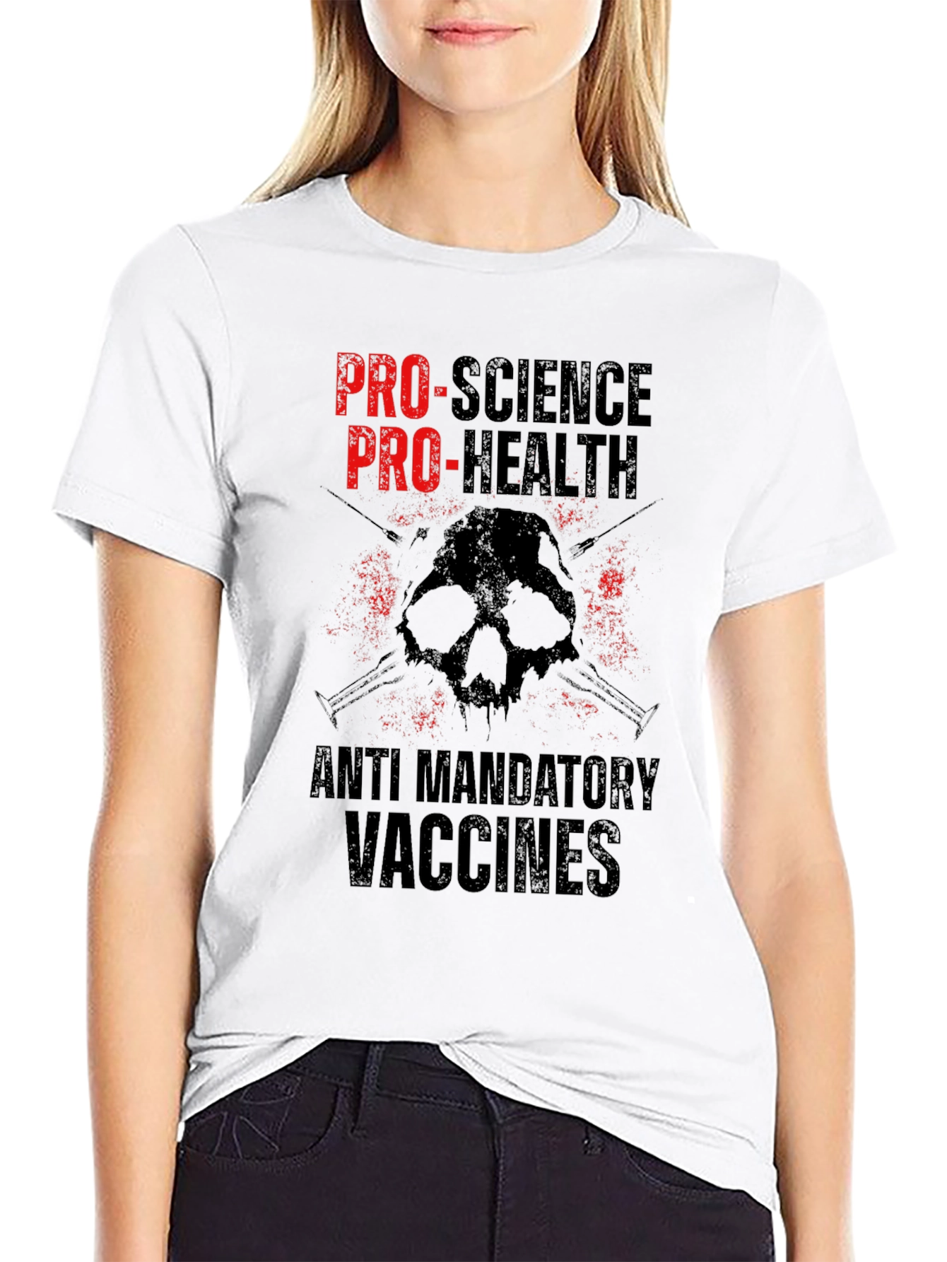 Pro-Science Pro-Health Anti-Mandatory Vaccines Graphic Tee
