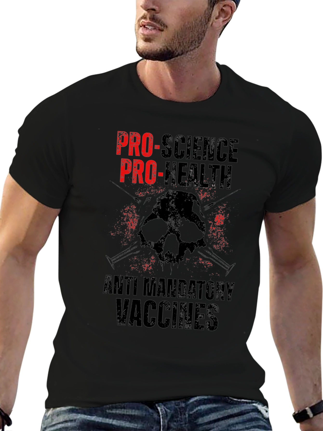 Pro-Science Pro-Health Anti-Mandatory Vaccines Graphic Tee