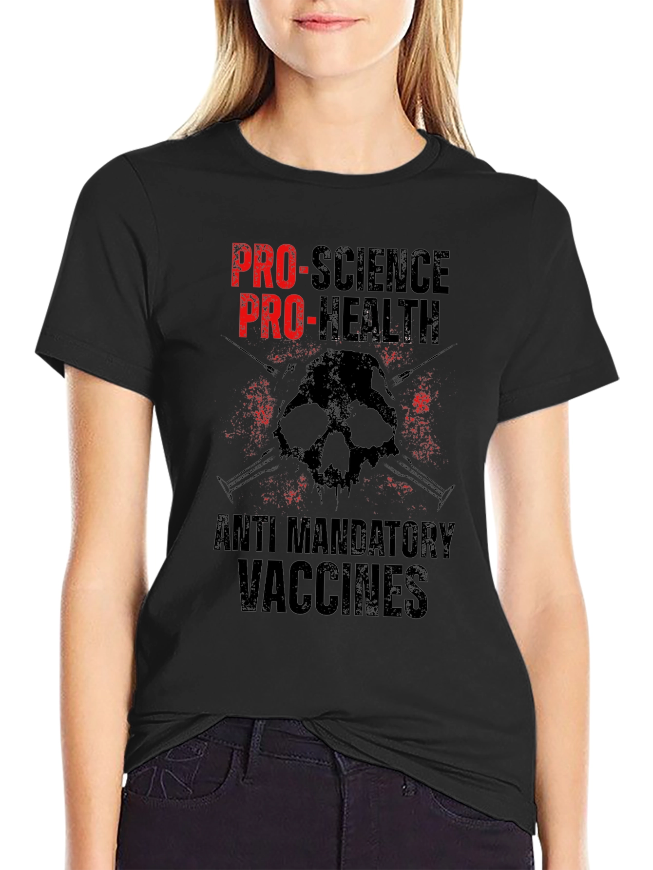 Pro-Science Pro-Health Anti-Mandatory Vaccines Graphic Tee