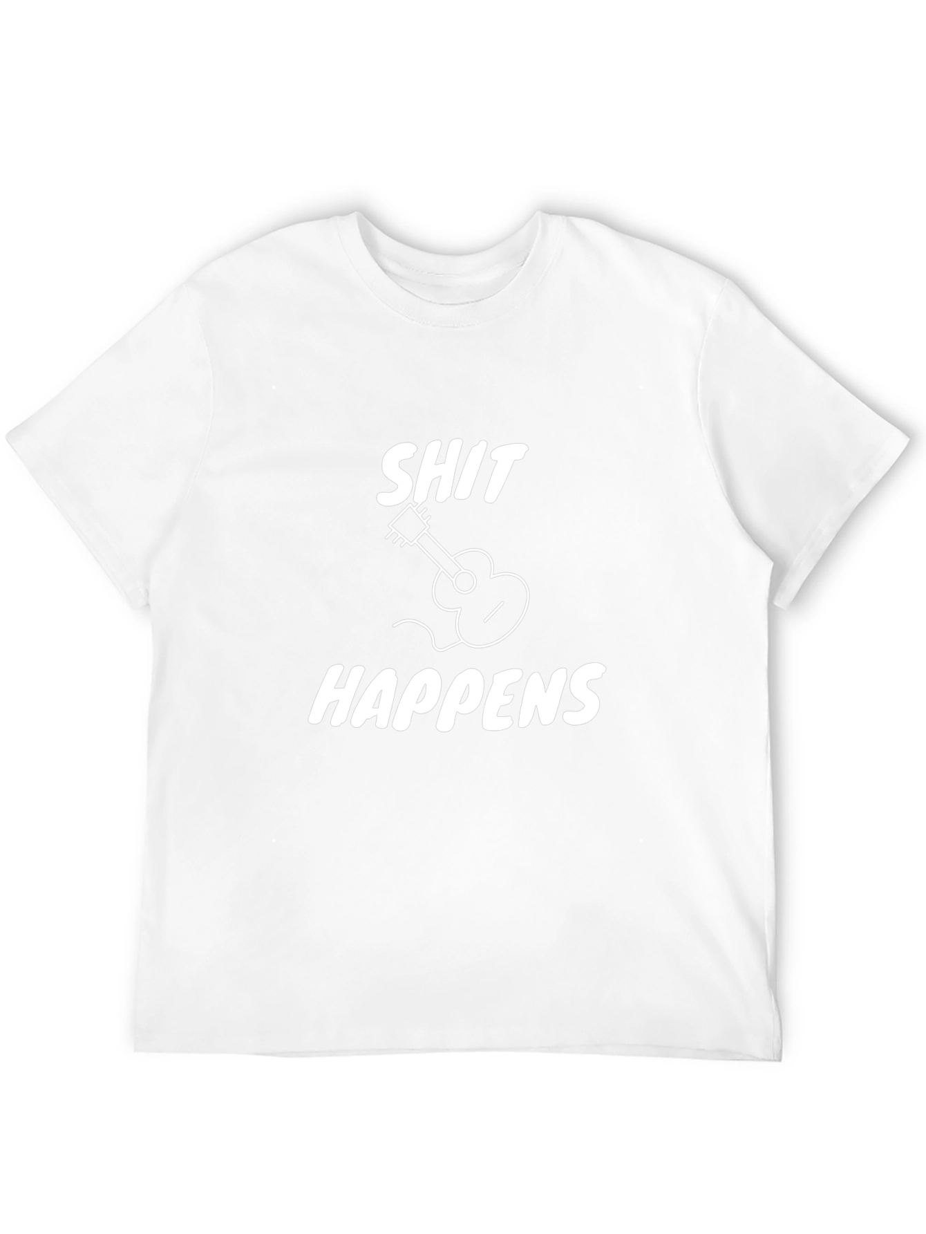 Shit Happens Guitar Graphic T-Shirt