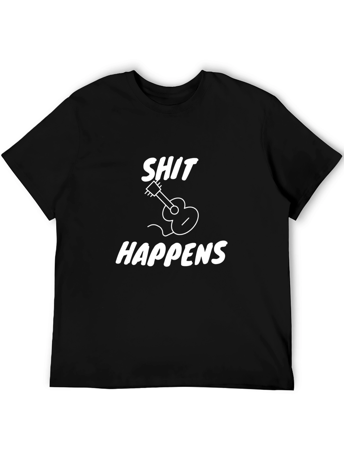 Shit Happens Guitar Graphic T-Shirt