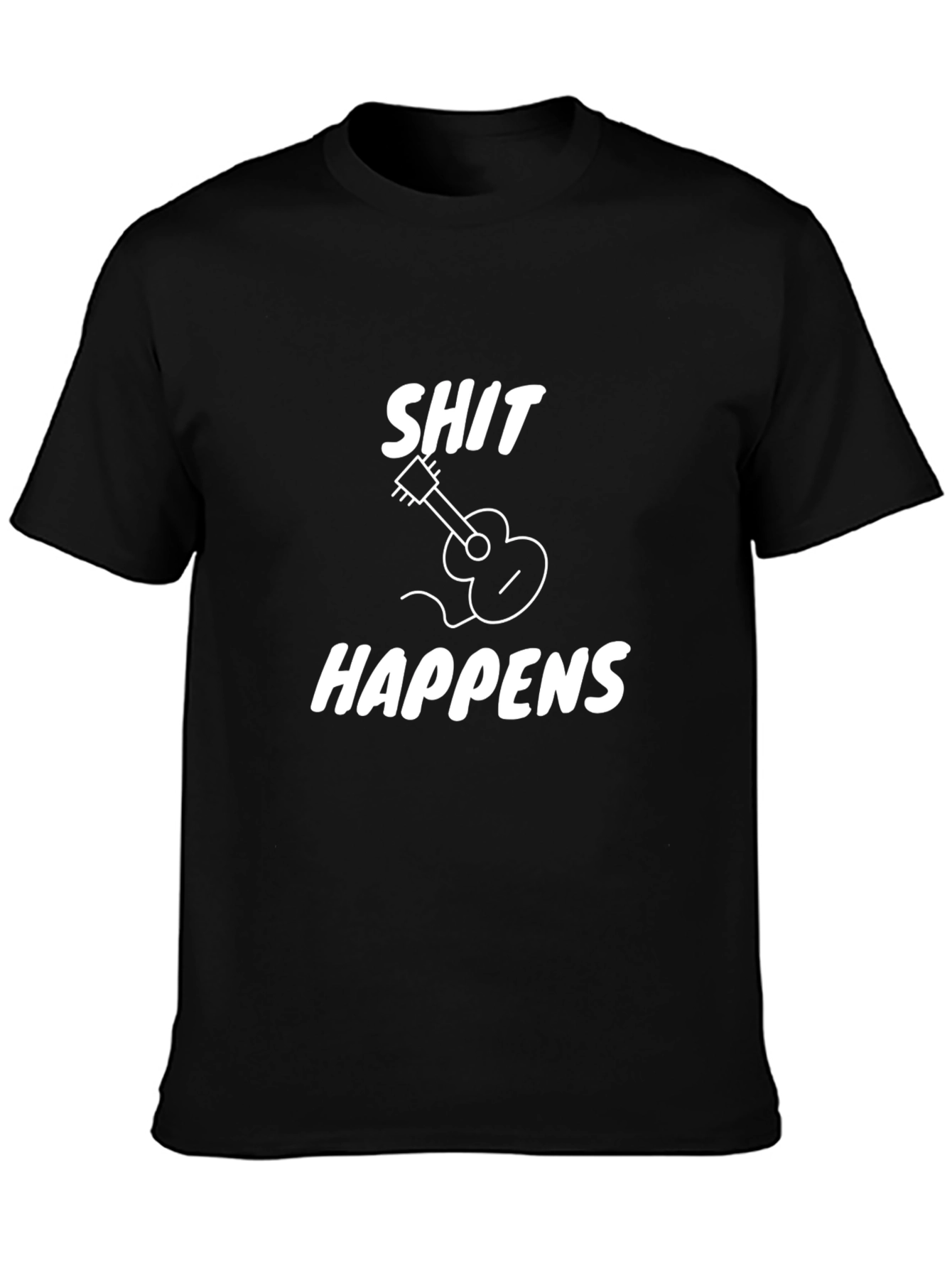 Shit Happens Guitar Graphic T-Shirt