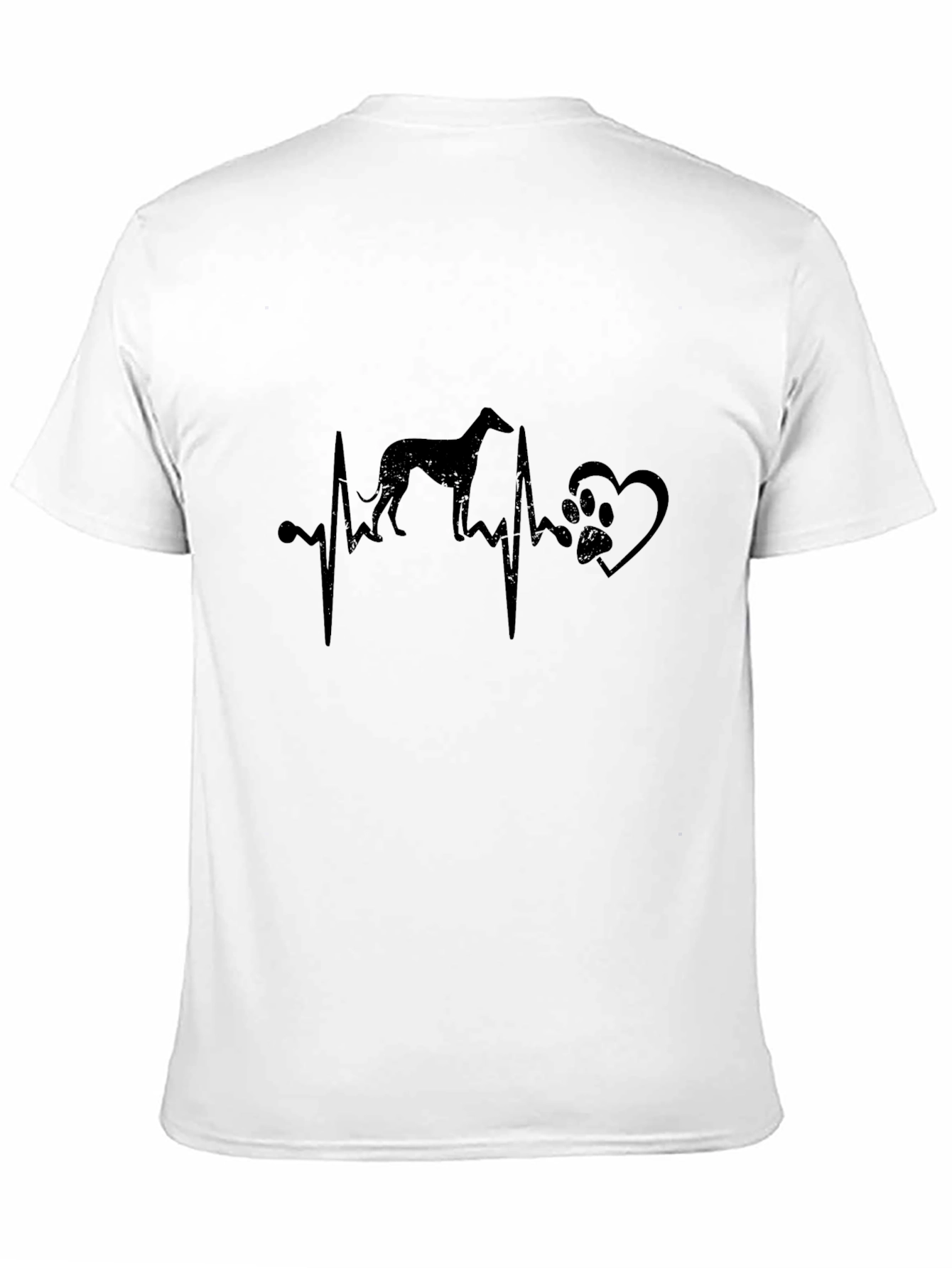 Dog Breed Heartbeat T-Shirt - Black