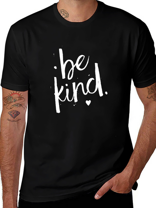 Be Kind Graphic Tee - Stylish Short Sleeve Crew Neck T-Shirt