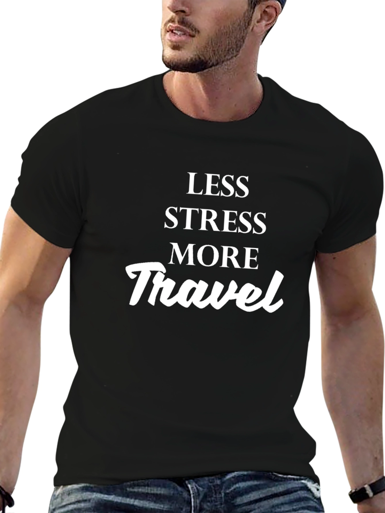 Less Stress More Travel Graphic Tee