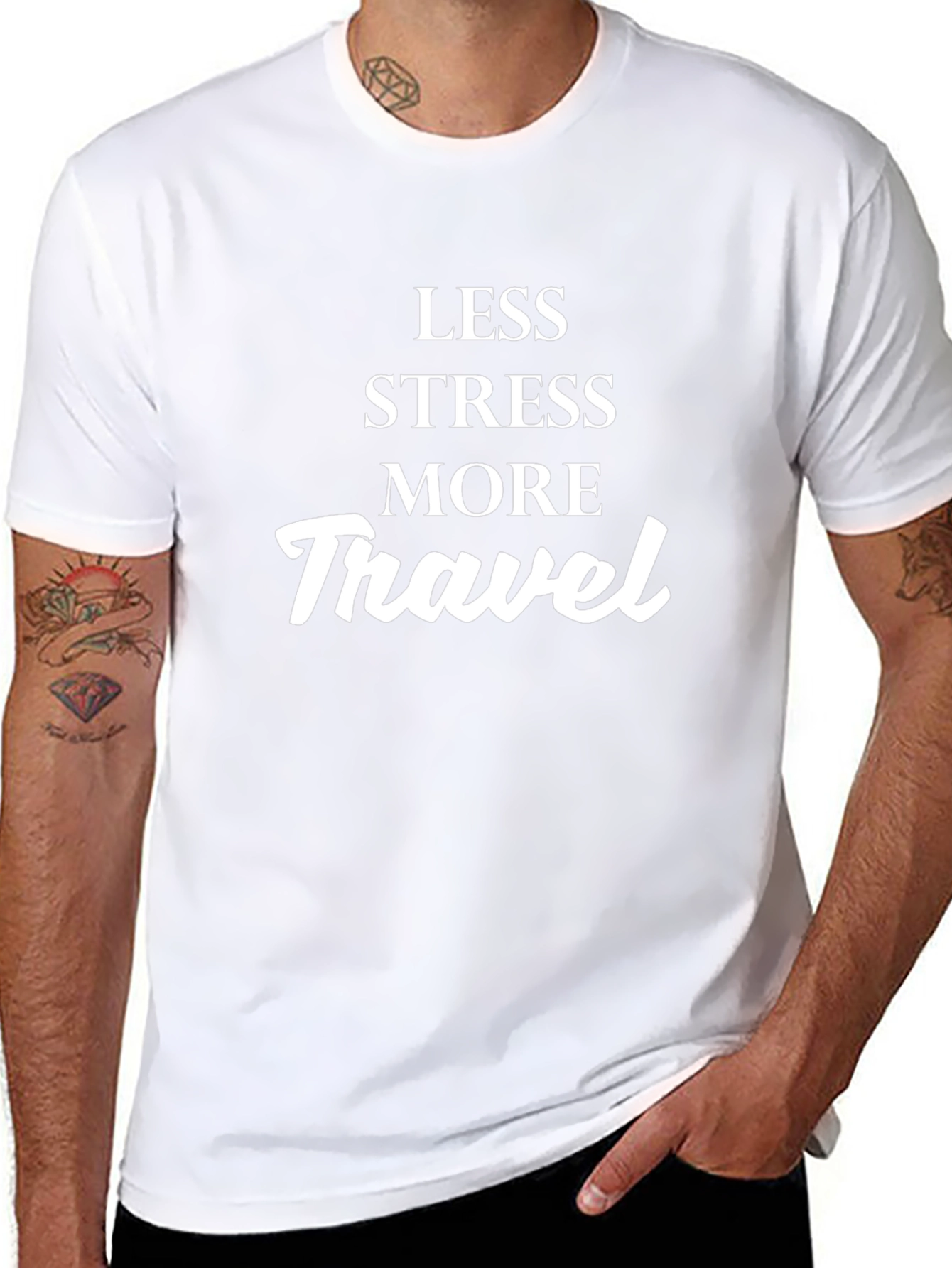 Less Stress More Travel Graphic Tee