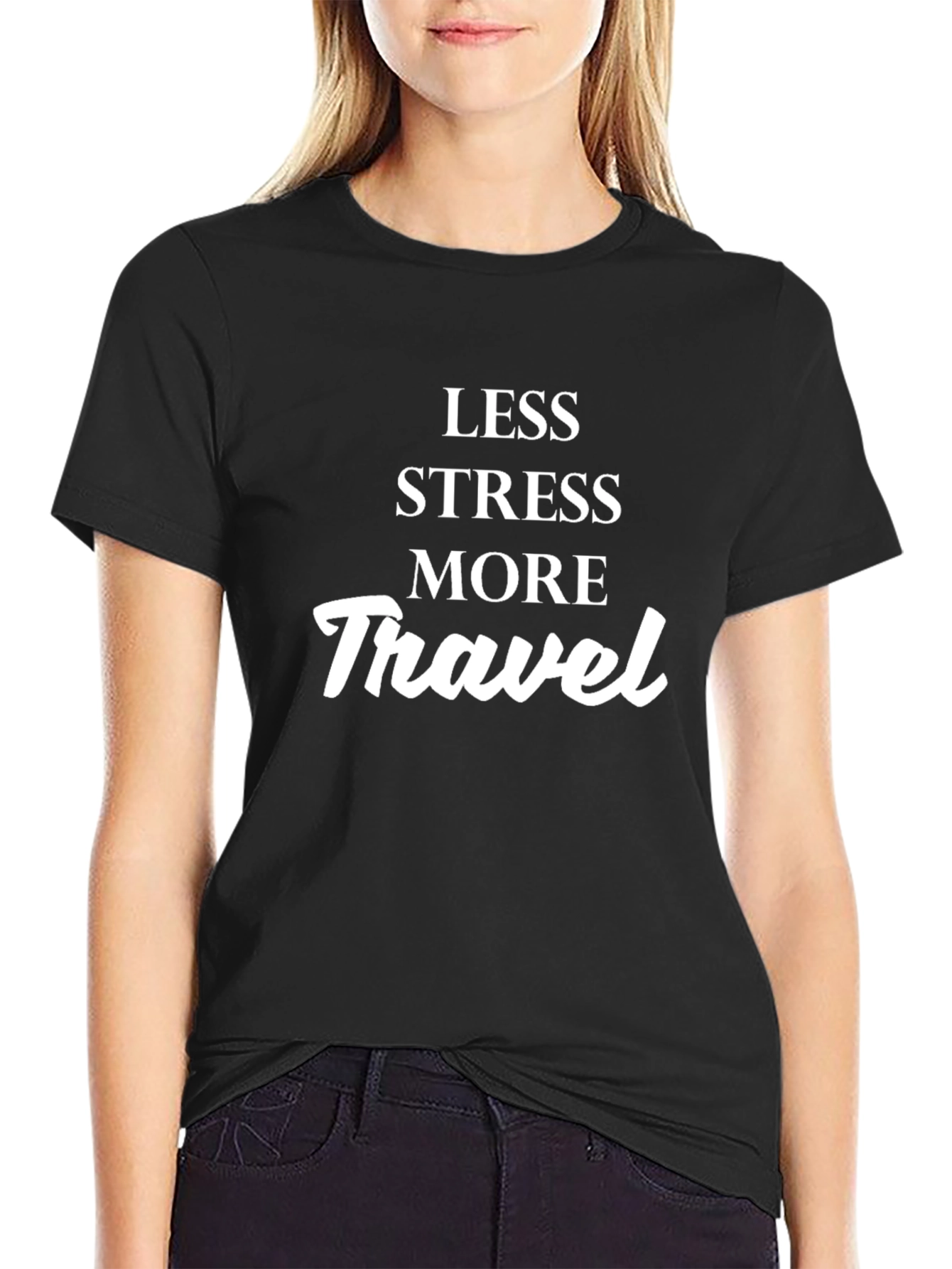Less Stress More Travel Graphic Tee