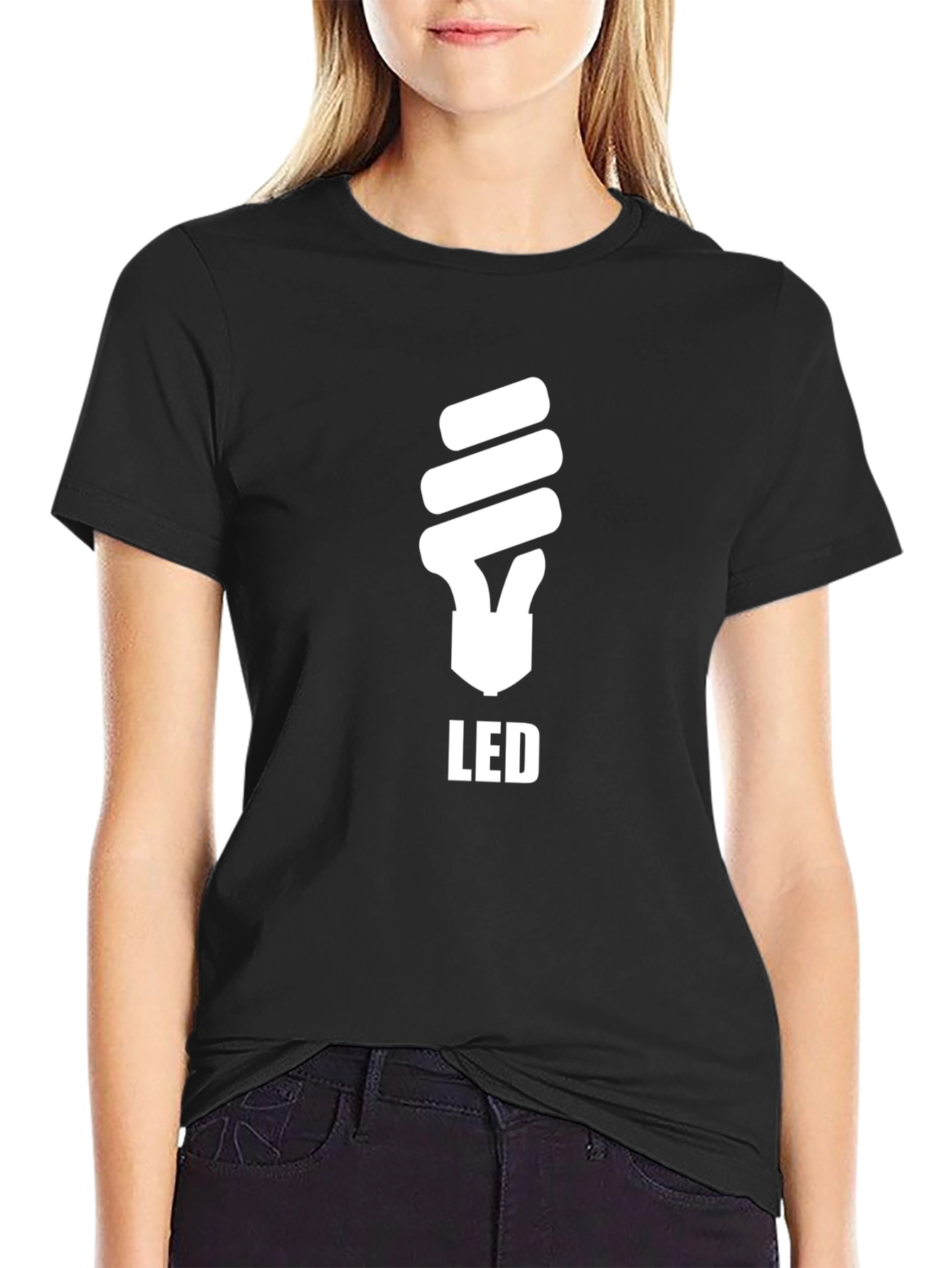 LED Light Bulb T-Shirt - Modern Graphic Tee