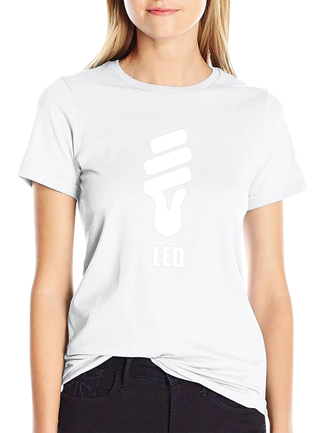 LED Light Bulb T-Shirt - Modern Graphic Tee